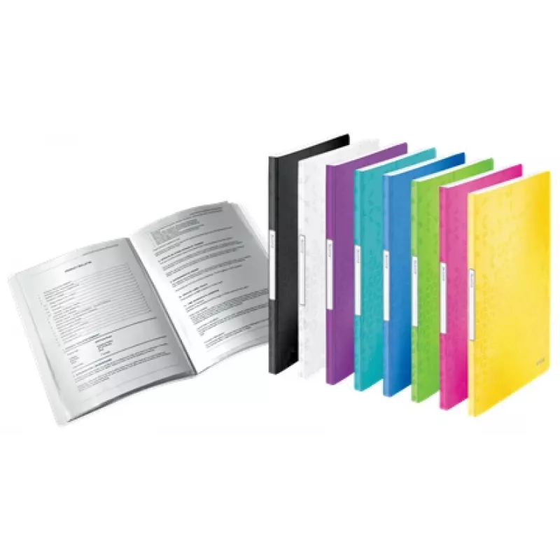 Leitz WOW Displeja grāmata PP 20 kabatas, Melna, PVC, A4, 231 mm, 13 mm