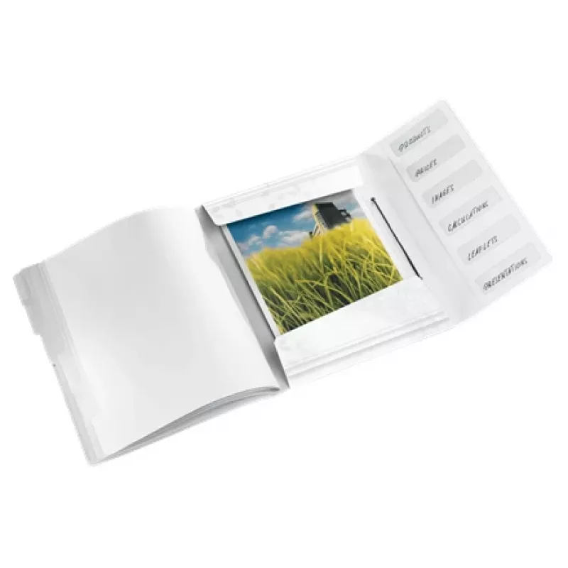Leitz Divider Book WOW PP 6 starpiņas, A4, balts, spīdīgs