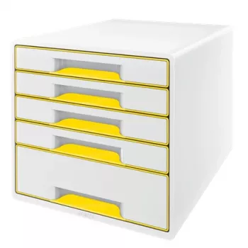 Leitz Drawer Cabinet WOW Cube 5 atvilktnes, plastmasa, 270 mm, 287 mm, 363 mm, 3.59 kg