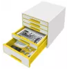 Leitz Drawer Cabinet WOW Cube 5 atvilktnes, plastmasa, 270 mm, 287 mm, 363 mm, 3.59 kg