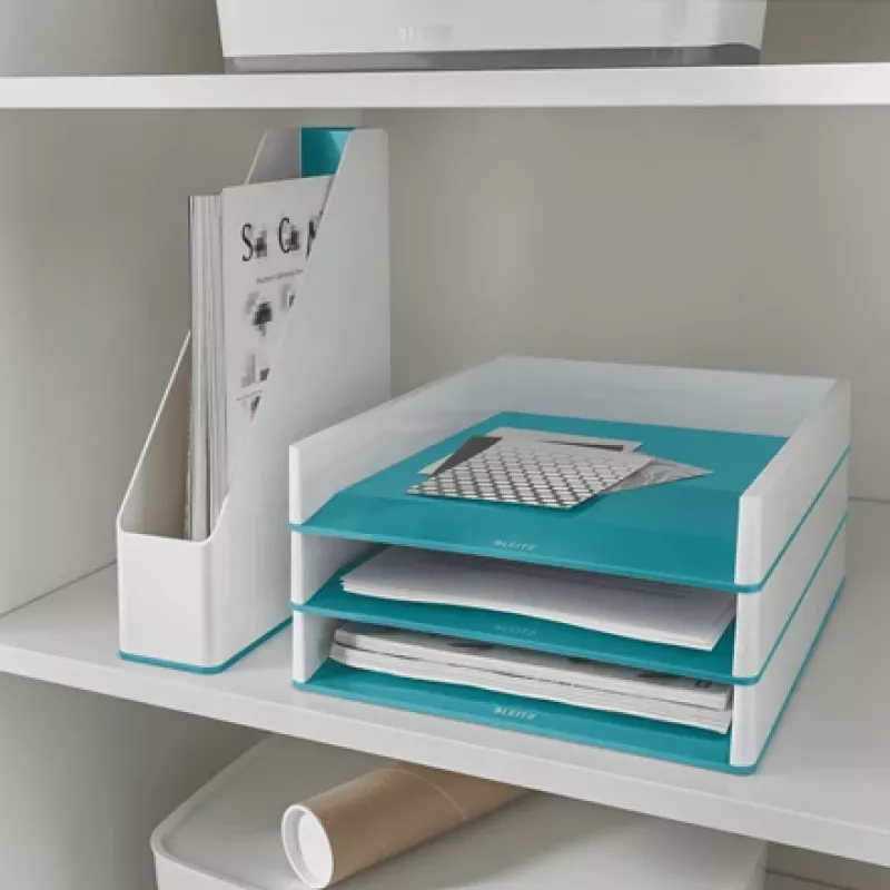 Leitz Magazine File WOW Dual Colour, Purpura, Balta, Plastmasa, A4, 73 mm, 272 mm, 318 mm