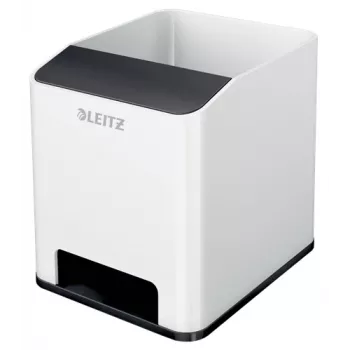 Leitz Sound Pen Holder WOW, Melns, Balts, Polistirols, 90 mm, 101 mm, 100 mm, 140 g