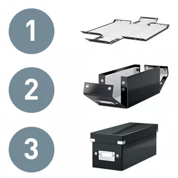 Leitz Click & Store WOW Lielā Uzglabāšanas Kaste, Dzeltena, Kartons, 369 mm, 482 mm, 200 mm