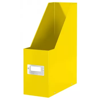 Leitz Click & Store WOW žurnālu mape, dzeltena, kartons, 103x253x330 mm