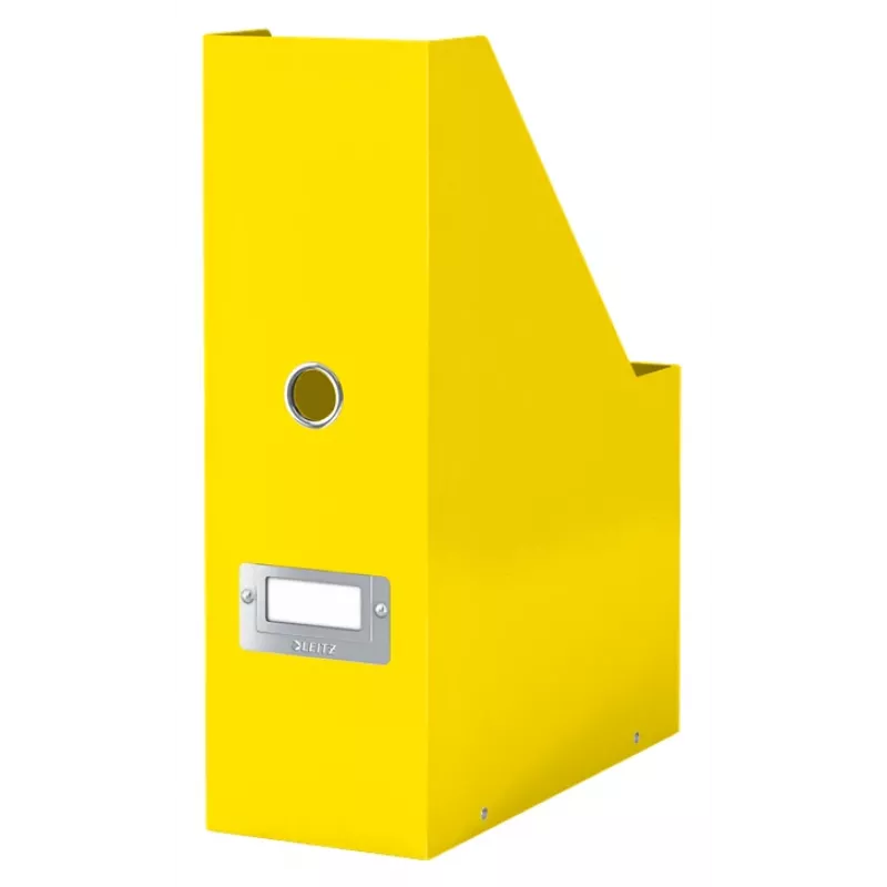 Leitz Click & Store WOW žurnālu mape, dzeltena, kartons, 103x253x330 mm