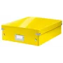 Leitz Click & Store WOW Medium Organiser Box, Uzglabāšanas kaste, Dzeltena, Taisnstūra, Kartons, Vienkrāsaina, Iekštelpām