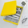 Leitz Click & Store WOW Medium Organiser Box, Uzglabāšanas kaste, Dzeltena, Taisnstūra, Kartons, Vienkrāsaina, Iekštelpām