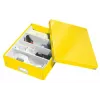 Leitz Click & Store WOW Medium Organiser Box, Uzglabāšanas kaste, Dzeltena, Taisnstūra, Kartons, Vienkrāsaina, Iekštelpām