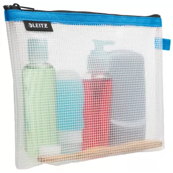 Leitz Travel Pouch Cosmetic ūdensizturīgs WOW, Unisex, Aksesuāru soma, Viens izmērs, Rāvējslēdzējs, Ūdensizturīgs, Zils