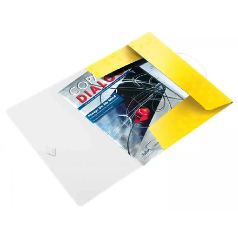 Leitz WOW 3-Atloku Mape PP A4, Dzeltena