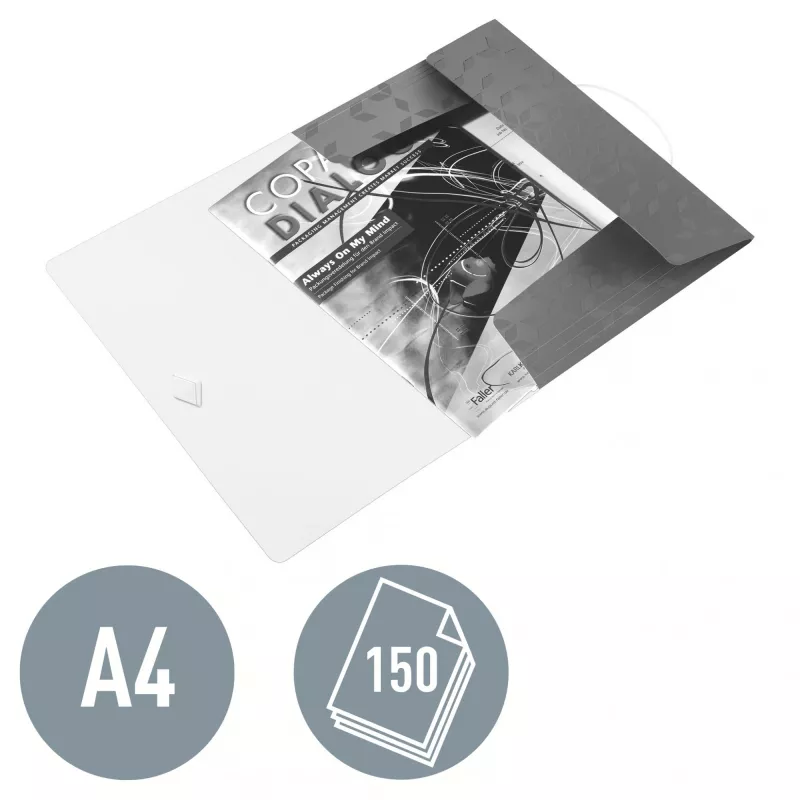 Leitz WOW 3-Atloku Mape PP A4, melna