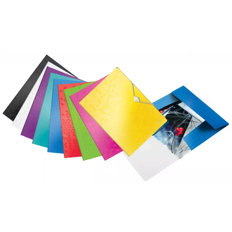 Leitz WOW 3-Atloku Mape PP A4, melna