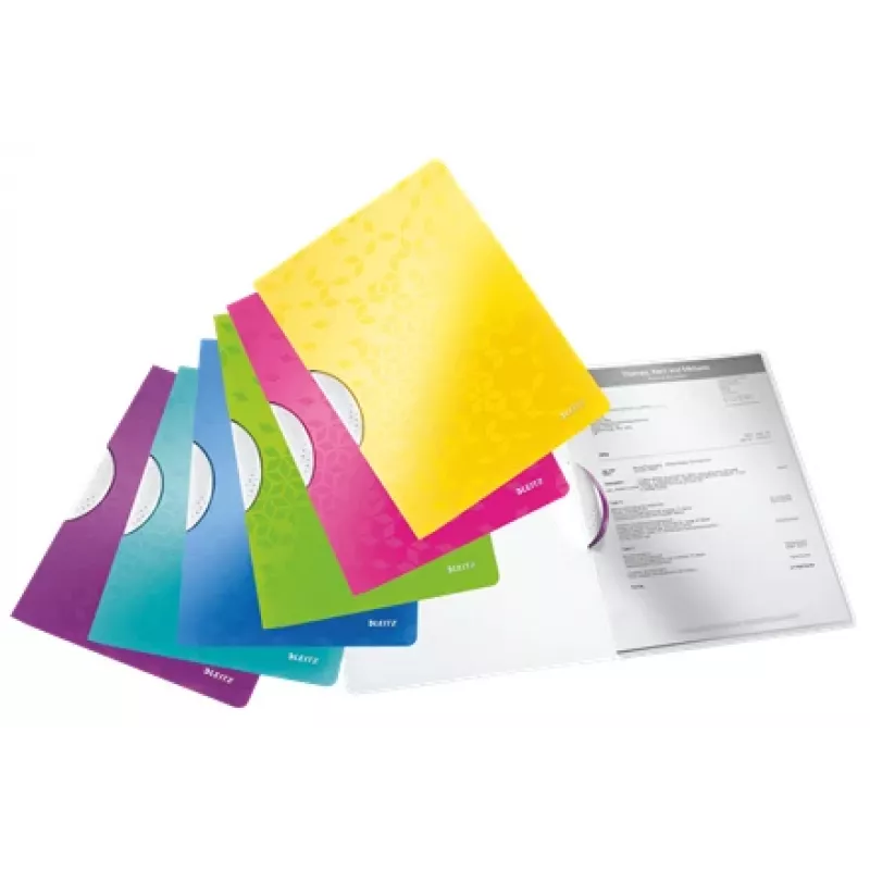 Leitz ColorClip WOW A4 prezentācijas mape, zaļa, spīdīga, PP