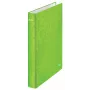 Leitz Ringbinder WOW Laminēts A4+ 2DR/25mm, A4+, D-gredzens, Kartons, Zaļš, 250 lapas, 80 g/m²