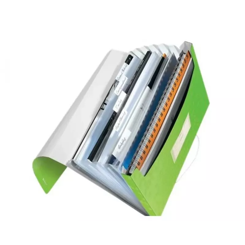 Leitz Project File WOW PP, A4, polipropilēns, zaļš, portreta orientācija, 250 lapām, 80 g/m²