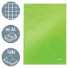 Leitz Notebook WOW A4 līniju burtnīca ar cietajiem vākiem 90g/80lpp, Raksts, Zaļa