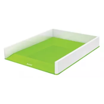 Leitz WOW dokumentu paplāte divkrāsu, plastmasa, zaļa, balta, A4, 267 mm x 336 mm