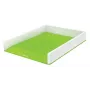 Leitz WOW dokumentu paplāte divkrāsu, plastmasa, zaļa, balta, A4, 267 mm x 336 mm