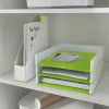 Leitz WOW dokumentu paplāte divkrāsu, plastmasa, zaļa, balta, A4, 267 mm x 336 mm