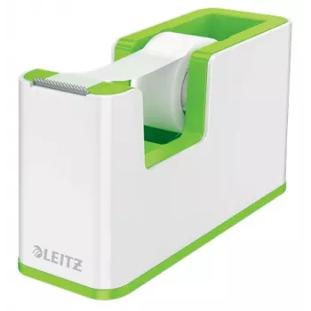 Leitz Tape Dispenser WOW, 1,9 cm, 33 m, Polistirols (PS), Zaļš, Balts, 51 mm, 126 mm