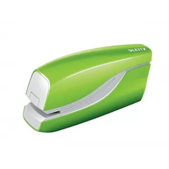 Leitz NeXXt skavotājs ar bateriju WOW 5566, 10 lapas, priekšējā iekraušana, 1 cm, plastmasa, zaļš, baterija