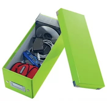 Leitz Click & Store WOW CD uzglabāšanas kaste, zaļa, kartons, 143 mm, 352 mm, 136 mm, 440 g