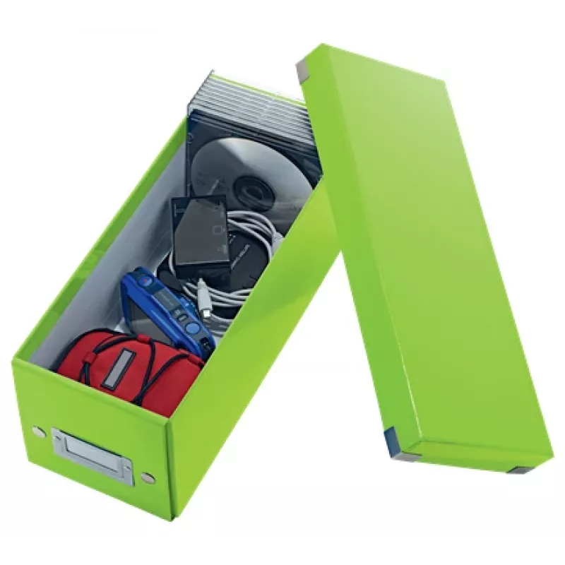 Leitz Click & Store WOW CD uzglabāšanas kaste, zaļa, kartons, 143 mm, 352 mm, 136 mm, 440 g