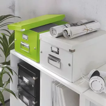 Leitz Click & Store WOW Vidēja Izmēra Uzglabāšanas Kaste, Zaļa, Kartons, 281 mm, 370 mm, 200 mm, 900 g