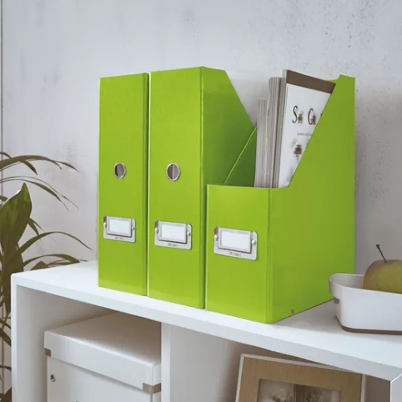 Leitz Click & Store WOW žurnālu mape, zaļa, kartons, 103x253x330 mm