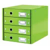 Leitz Click & Store WOW atvilktņu skapis (4 atvilktnes), Zaļš, Kartons, 286 mm, 356 mm, 282 mm