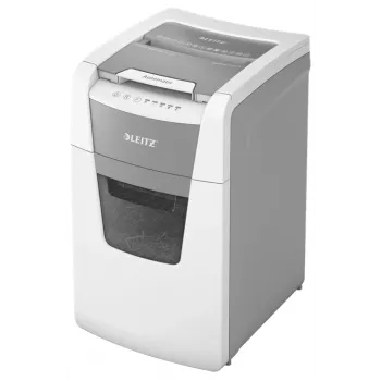 Leitz IQ Autofeed Office 150 Automātiskais Papīra Smalcinātājs P5, Mikrošķiedras griešana, 22 cm, 2 x 15 mm, 44 L, 500 loksnes, 55 dB