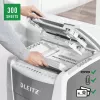 Leitz IQ Autofeed Office 300 automātiskais papīra smalcinātājs P5, mikrošķiedras griešana, 22 cm, 2 x 15 mm, 60 L, 700 loksnes, 55 dB