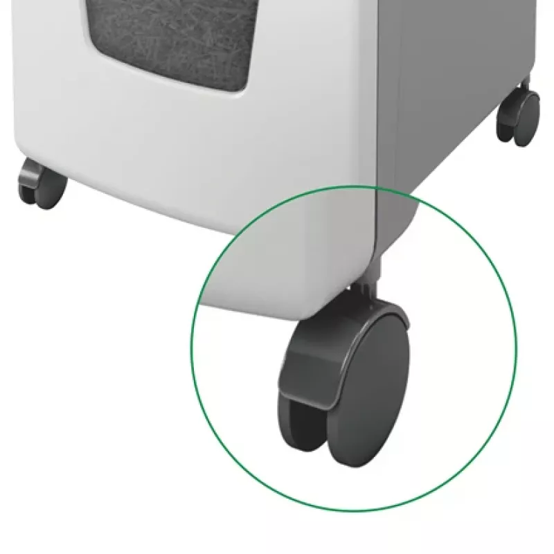 Leitz IQ Autofeed Office 300 automātiskais papīra smalcinātājs P5, mikrošķiedras griešana, 22 cm, 2 x 15 mm, 60 L, 700 loksnes, 55 dB