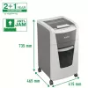 Leitz IQ Autofeed Office 300 automātiskais papīra smalcinātājs P5, mikrošķiedras griešana, 22 cm, 2 x 15 mm, 60 L, 700 loksnes, 55 dB