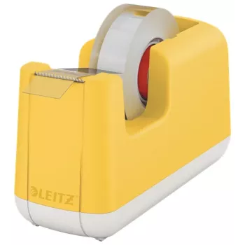 Leitz Cosy lentes dozators, 1,9 cm, 33 m, ABS, dzeltens