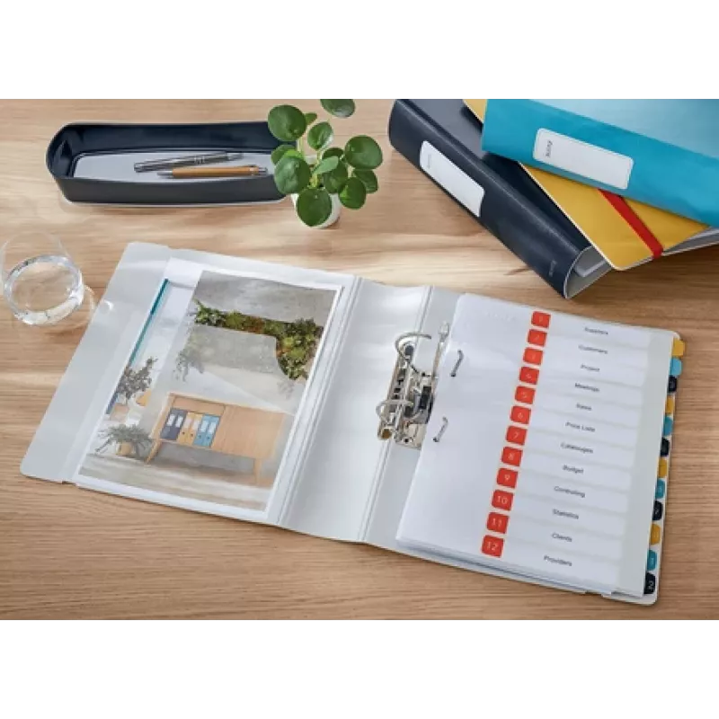 Leitz 180° Active Cosy Mape Arhīva Mape 80mm, A4, Polifoams, Dzeltena, 500 loksnes, 80 g/m², 8.2 cm