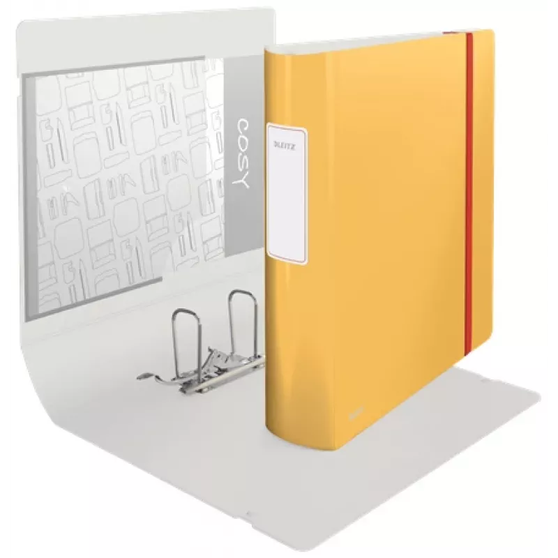 Leitz 180° Active Cosy Mape Arhīva Mape 80mm, A4, Polifoams, Dzeltena, 500 loksnes, 80 g/m², 8.2 cm