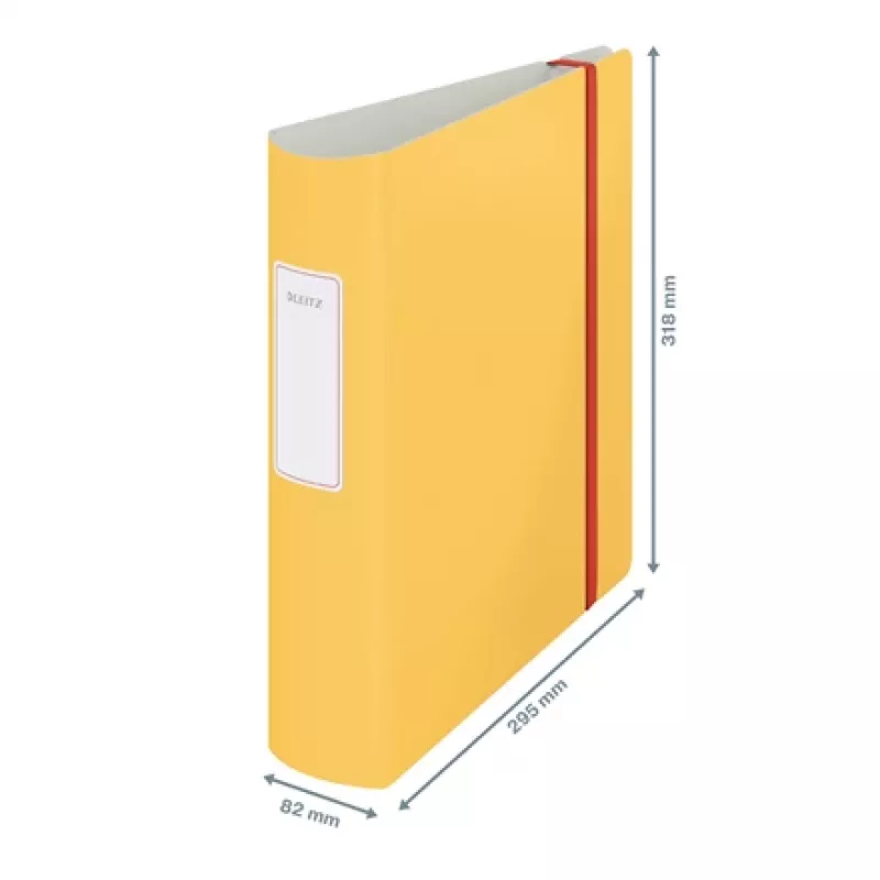 Leitz 180° Active Cosy Mape Arhīva Mape 80mm, A4, Polifoams, Dzeltena, 500 loksnes, 80 g/m², 8.2 cm