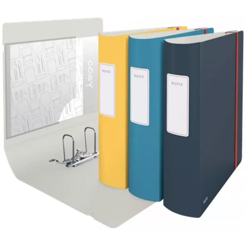 Leitz 180° Active Cosy stieņa mapes vāks 80mm, A4, Polyfoam, Melns, 500 lapām, 80 g/m², 8.2 cm