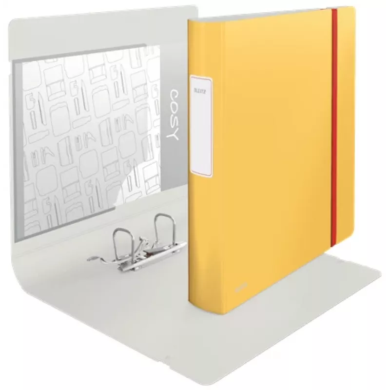 Leitz 180° Active Cosy Lever Arch File 60mm, A4, Polyfoam, Dzeltens, 350 loksnes, 80 g/m², 6.5 cm