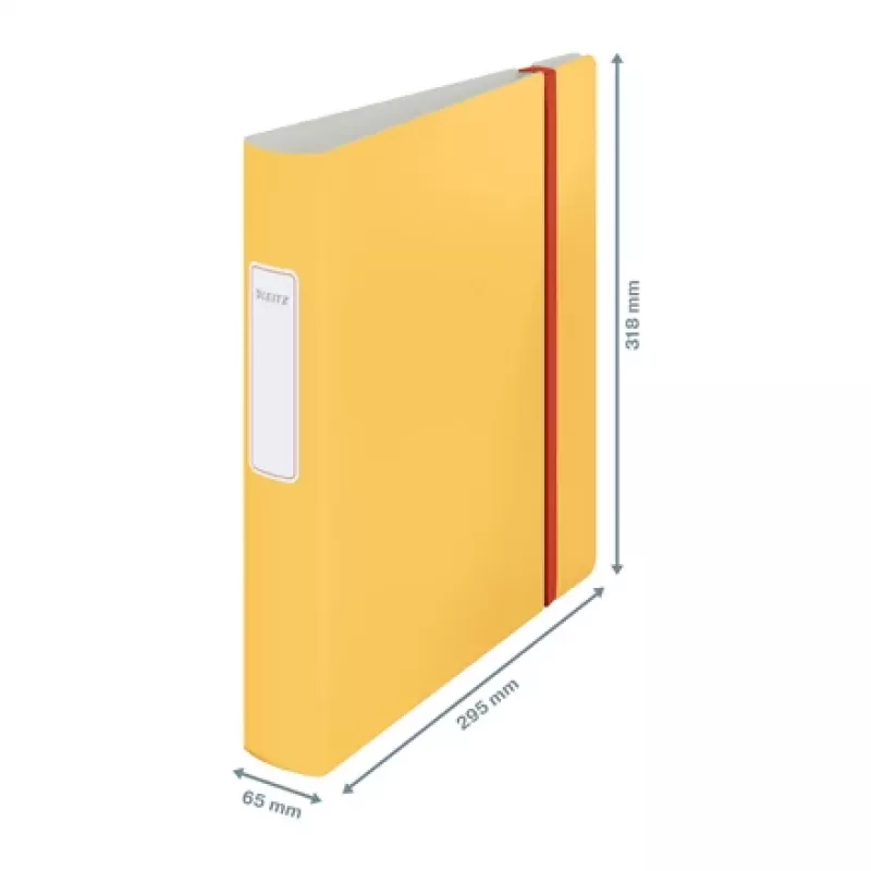 Leitz 180° Active Cosy Lever Arch File 60mm, A4, Polyfoam, Dzeltens, 350 loksnes, 80 g/m², 6.5 cm