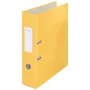 Leitz 180° Cosy Lever Arch File Soft Touch 80mm, A4, Kartons, Dzeltens, Teksturēta virsma, 600 lapas, 80 g/m²