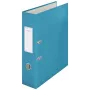 Leitz 180° Cosy Lever Arch File Soft Touch 80mm, A4, kartons, zils, teksturēta virsma, 600 lapas, 80 g/m²