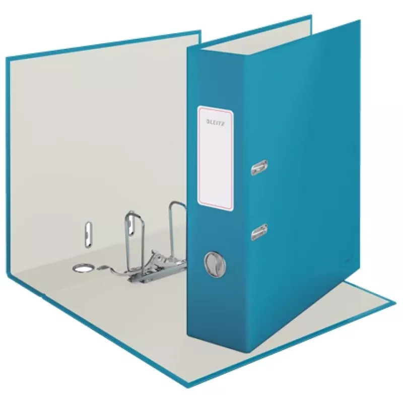 Leitz 180° Cosy Lever Arch File Soft Touch 80mm, A4, kartons, zils, teksturēta virsma, 600 lapas, 80 g/m²
