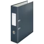 Leitz 180° Cosy mīkstā pieskāriena mape ar sviru, 80 mm, A4, kartons, melna, teksturēta virsma, 600 lapas, 80 g/m²