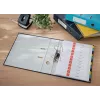 Leitz 180° Cosy mīkstā pieskāriena mape ar sviru, 80 mm, A4, kartons, melna, teksturēta virsma, 600 lapas, 80 g/m²