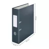 Leitz 180° Cosy mīkstā pieskāriena mape ar sviru, 80 mm, A4, kartons, melna, teksturēta virsma, 600 lapas, 80 g/m²