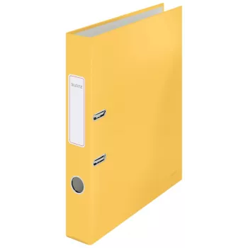 Leitz 180° Cosy Lever Arch File Soft Touch 50mm, A4, Kartons, Dzeltena, Teksturēta virsma, 350 lapas, 80 g/m²