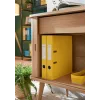 Leitz 180° Cosy Lever Arch File Soft Touch 50mm, A4, Kartons, Dzeltena, Teksturēta virsma, 350 lapas, 80 g/m²