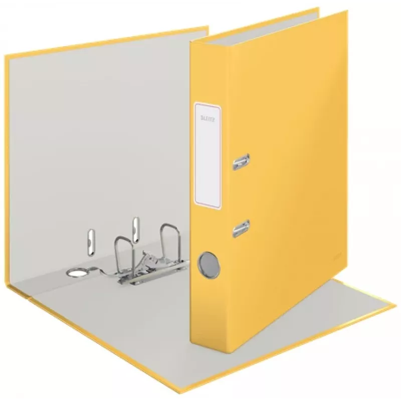 Leitz 180° Cosy Lever Arch File Soft Touch 50mm, A4, Kartons, Dzeltena, Teksturēta virsma, 350 lapas, 80 g/m²